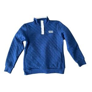 NFL Indianapolis Colts Blue Quilted Pullover Button Up Sweatshirt Women's Medium